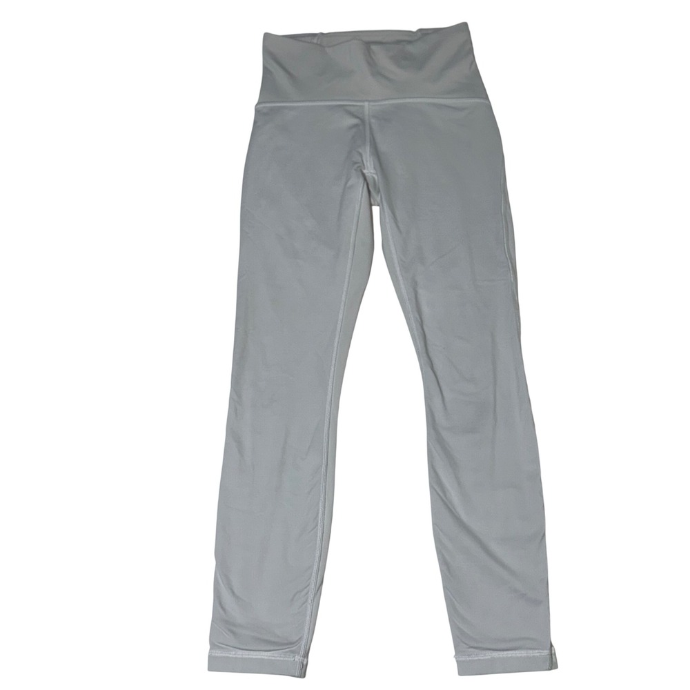 Lululemon Train Times 7/8 Pant 25 White Mesh High Rise Leggings Size 4